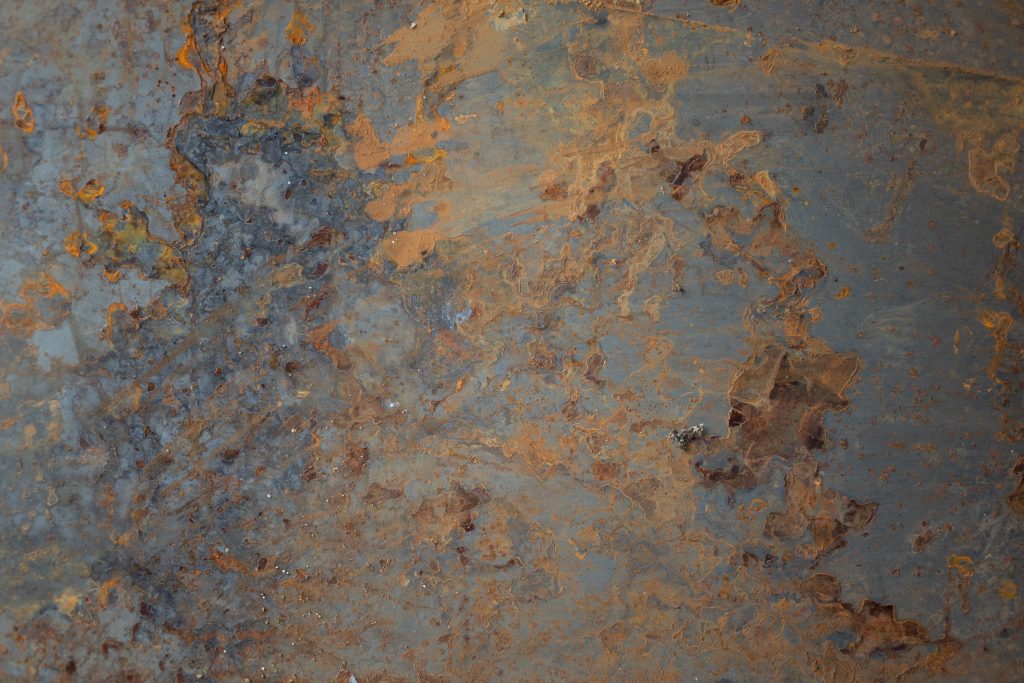 corrosion on metal surface