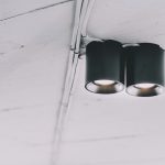 light fixture with black body