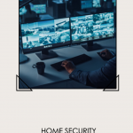 looking at computer monitors to check home security